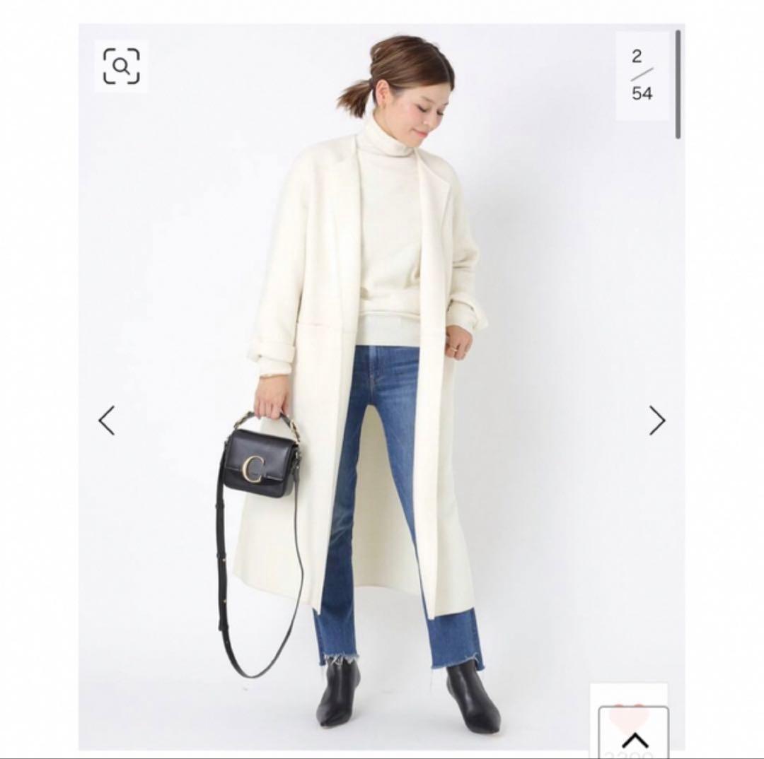 新品タグ付き★ドゥーズィエムクラス★リバーロングノーカラーコート DEUXIEME CLASSE - 最終価格‼️Victorian リバーロングノーカラー