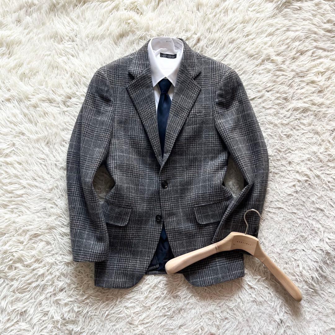 <美品>BOGLIOLI グレー チェック ウール ジャケット サイズ42 BOGLIOLI - 【中古】ボリオリ BOGLIOLI ウール チェック ミリタリー