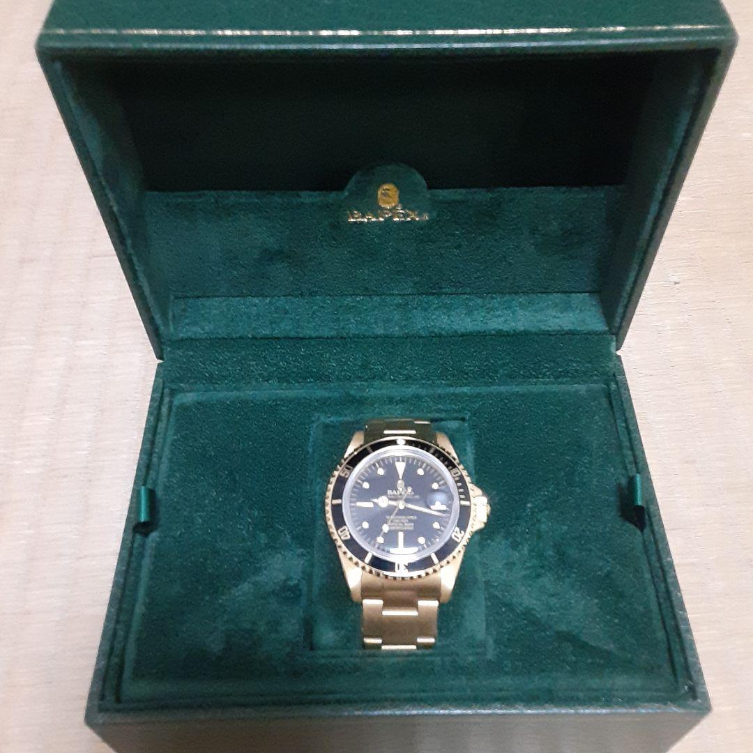 BapeX 金黒 自動巻き 時計 A BATHING APE（アベイシングエイプ） 腕時計 CLASSIC TYPE 1 BAPEX M