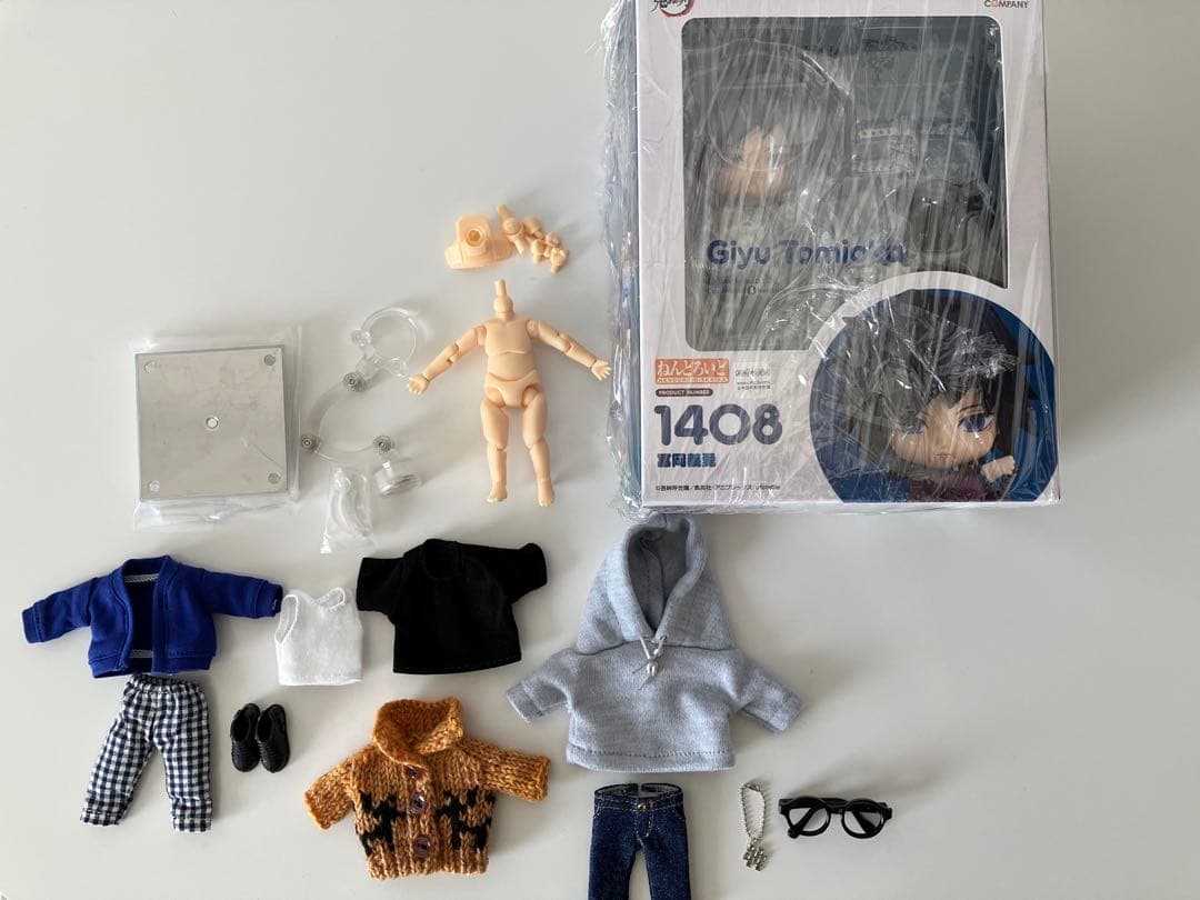 ねんどろいど 冨岡義勇 フィギュア 1408 どーる セット ねんどろいど 冨岡義勇