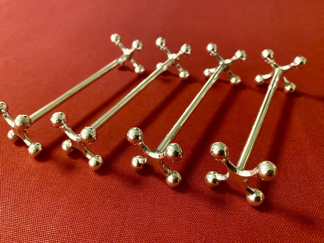 【☆レアアイテム☆特別感を演出】クリストフル ブール ナイフレスト 4本セット Amazon | クリストフル ナイフレスト ○ ブール 箸置き シルバー 銀