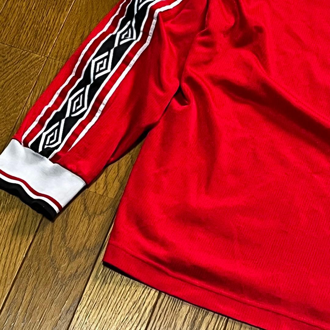 90s y2k SHARP umbro OLD vintage ハーフジップ 赤 - メルカリ