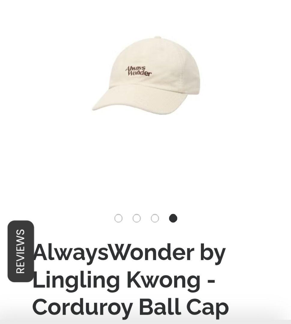 Lingling Kwong AlwaysWonder キャップ オフホワイト AlwaysWonder by Lingling Kwong | Webuybangkok