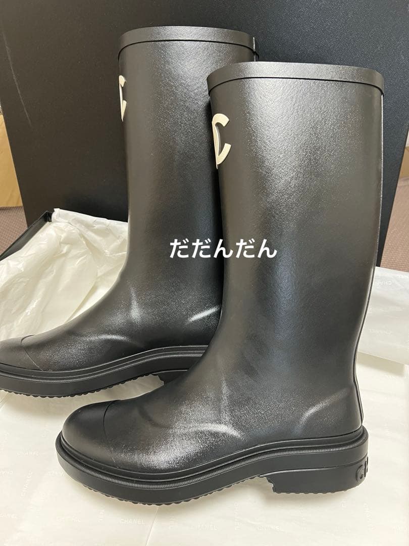 新品 CHANEL レインブーツ 37 ジェニー着用 大人気 - メルカリ