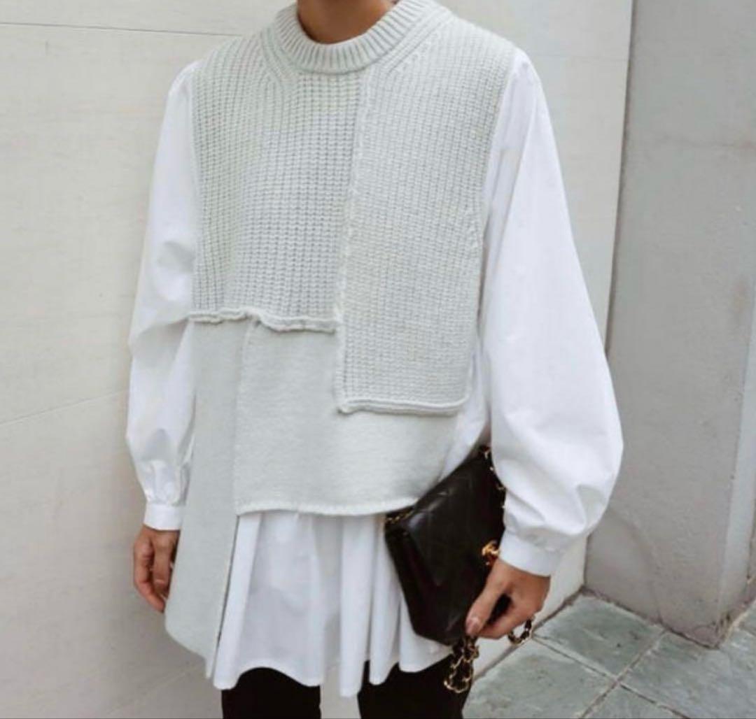 MACHATT マチャット フレア ドッキングニットシャツ - メルカリ