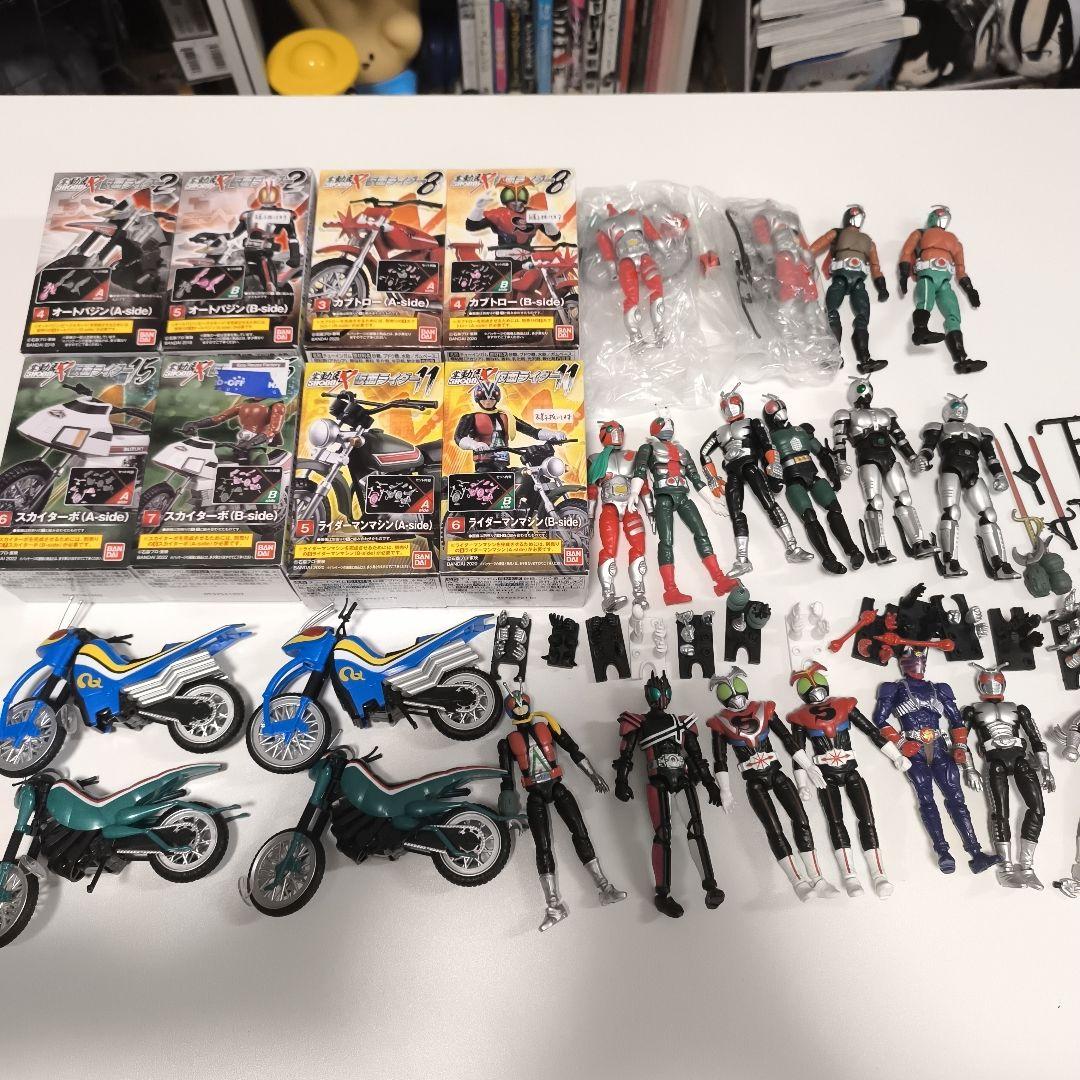 SＨODO　仮面ライダー　まとめ売り　フィギュア　バイク 仮面ライダーZX、タイガーロイド、ディケイドに加え、コアファン必携の