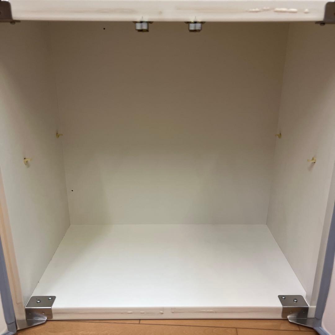 昭和レトロタカラスタンダードホーロー扉木製吊戸棚収納キャビネット 3