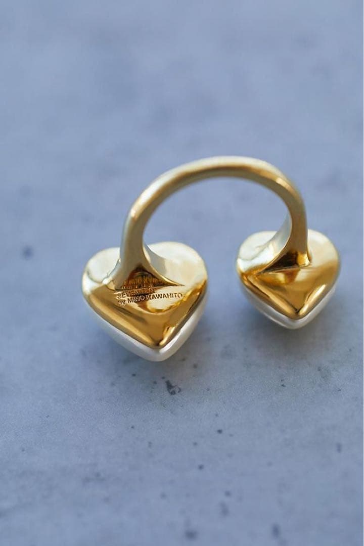 完売品】Seven ten ハートツインリング パール 11号サイズ - メルカリ