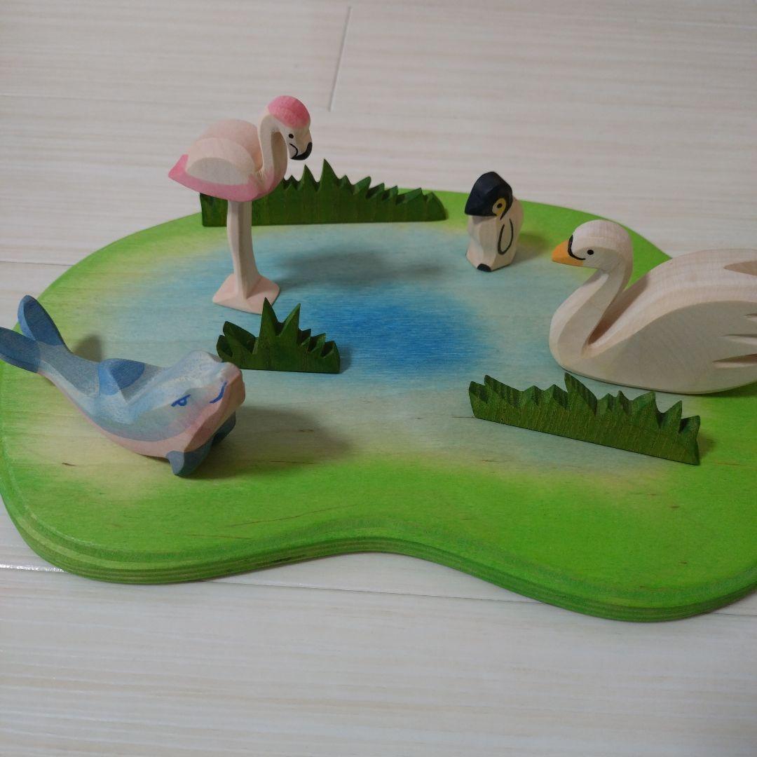 オストハイマー　ostheimer Ostheimer オストハイマー社］虹色積み木 ファームセット - 木の