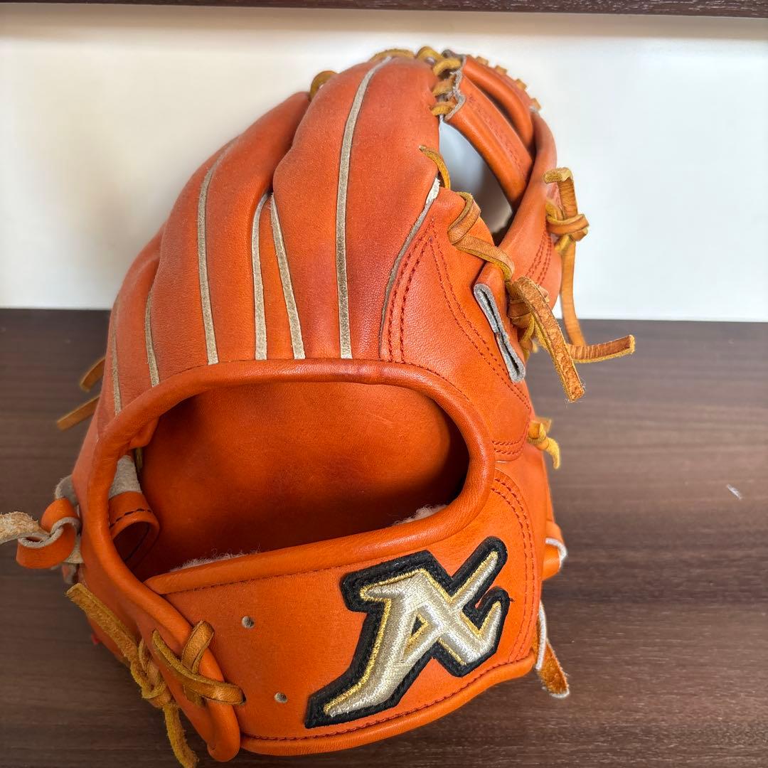 ATOMS 軟式グローブ オレンジ ATOMS ATOMS(アトムズ) 一般軟式グラブ National Line 内野手用 右投げ