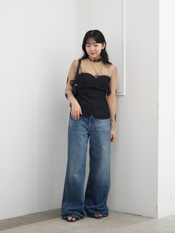 レディース】Floral Quilted Silk Bustier | Mame Kurogouchi(マメ