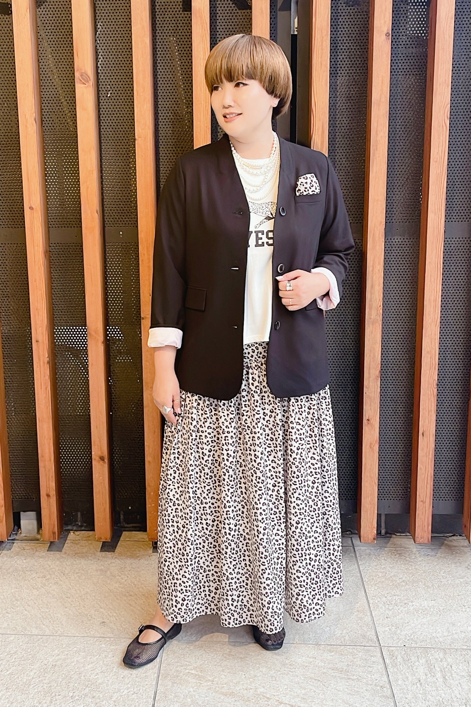 MARGAUX VINTAGE】ショルダーパッドノーカラージャケット/MG JK-26005-S